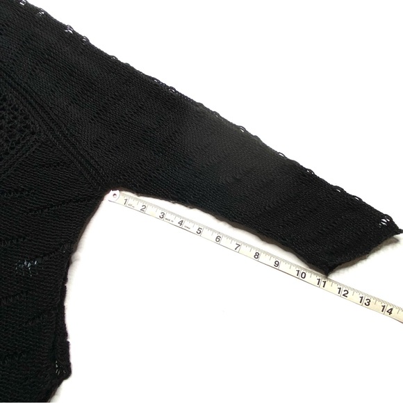 ZADIG & VOLTAIRE Black Linen Crochet Knit Sweater - Picture 10 of 16